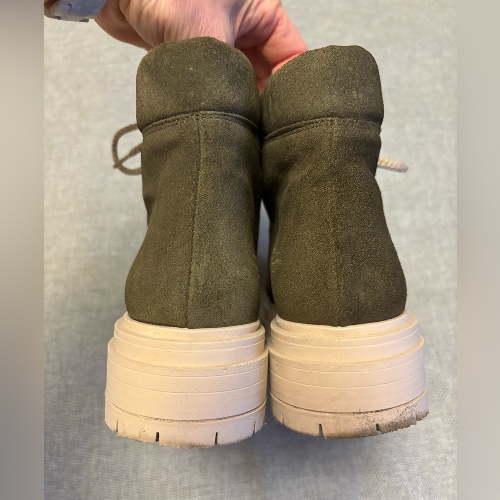 ANTHROPOLOGIE Pilcro Green Suede Boots, Sz 39. - Picture 6 of 15
